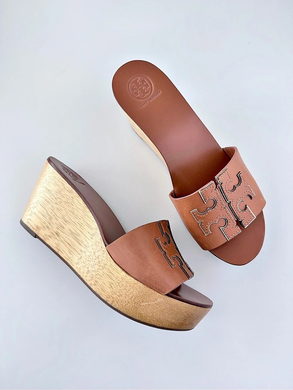 Tory Burch Wedge Slide Sandal Size 7M